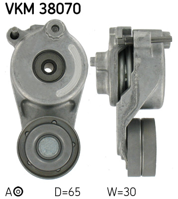 SKF - VKM 38070 - Zatezač, klinasti rebrasti kaiš (Kaišni prenos)